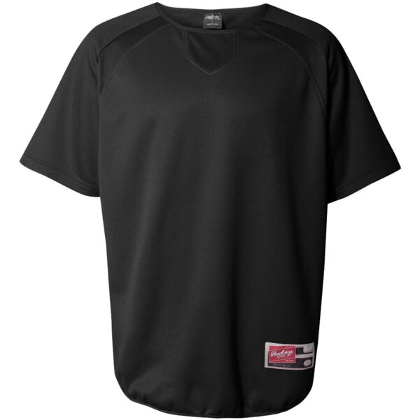 Rawlings 0705 Short Sleeve Flatback Mesh Fleece Pullover  Thumbnail