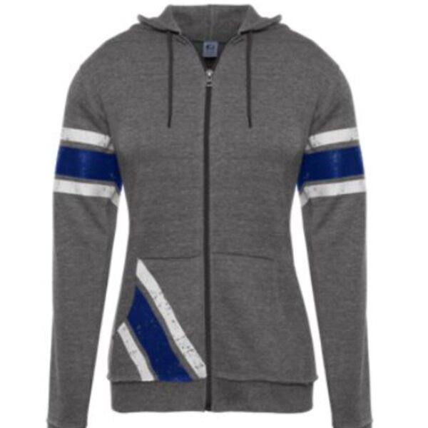 GT Game Day F051TL Ladies Front Zip Hoodie Thumbnail