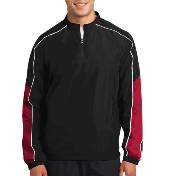 Rockhillvb Sport Tek JST64Piped Colorblock 1/4 Zip Wind Shirt Thumbnail