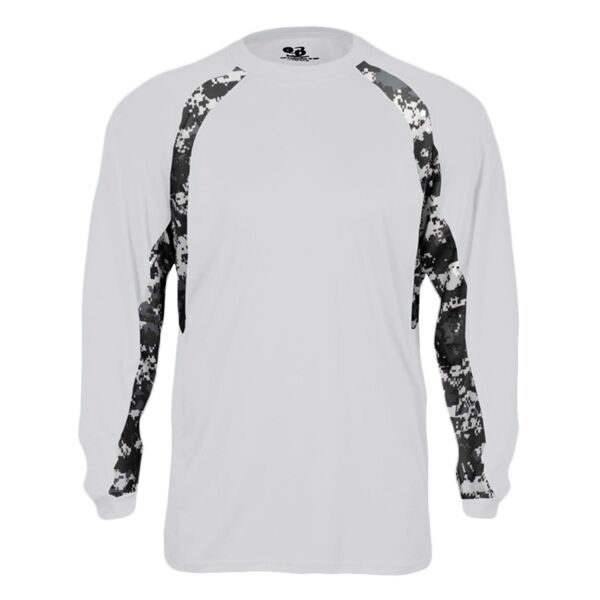 Badger 4155 Adult Digital Hook Long Sleeve Performance Tee Thumbnail