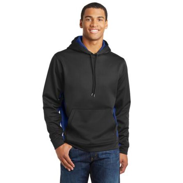 Sport Tek ST239  CamoHex Fleece Colorblock Hooded Pullover Thumbnail