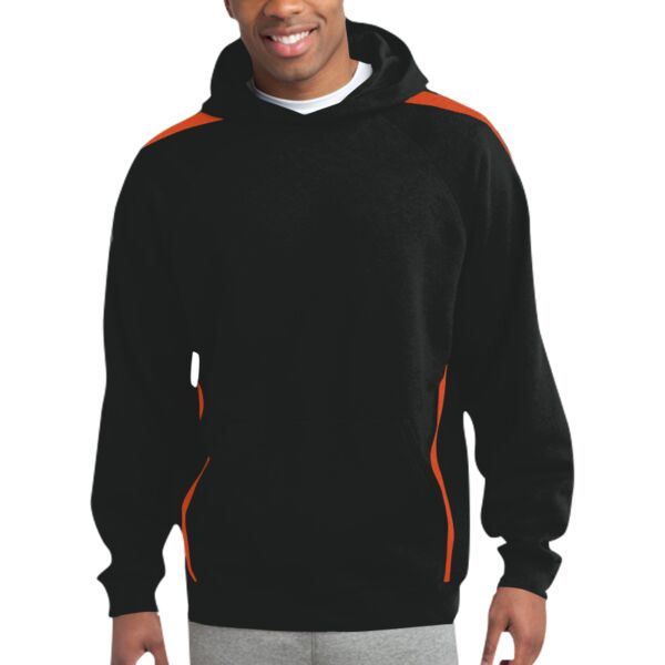 acb Sport Tek ST265 Sleeve Stripe Pullover Hooded Sweatshirt Thumbnail