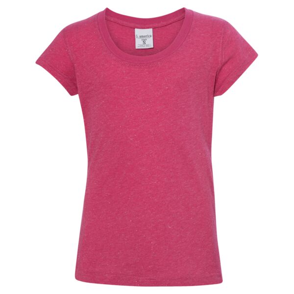 J America 8129 Youth Glitter T-Shirt Thumbnail