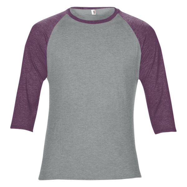 Anvil 6755 Triblend Raglan Sleeve T-Shirt Thumbnail