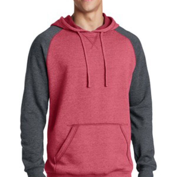 District DT196 Light Weight Fleece Raglan Hoodie Thumbnail