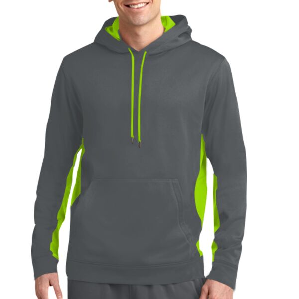 mf Sport Tek ST235 Sport Wick ® Fleece Colorblock Hooded Pullover Thumbnail