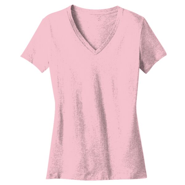 nr District Made DM1170L Ladies Perfect Weight ® V Neck Tee Thumbnail