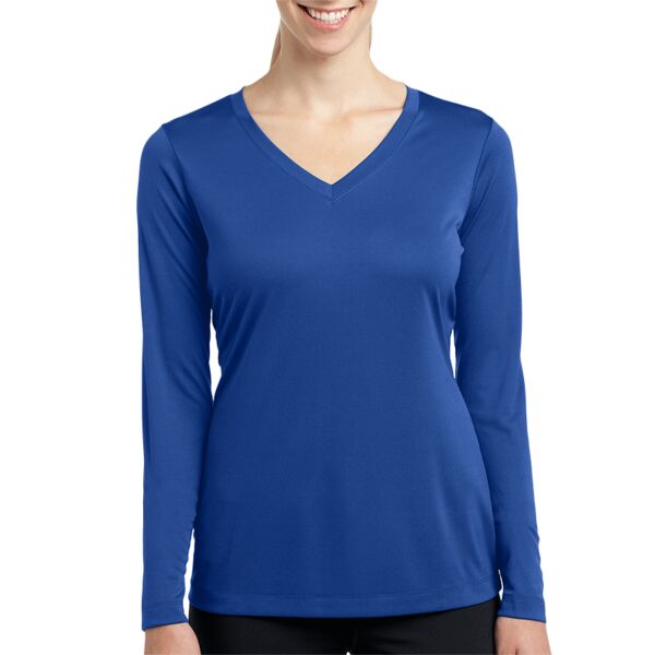 tq Sport Tek LST353LS Ladies Long Sleeve V Neck Competitor™ Tee Thumbnail