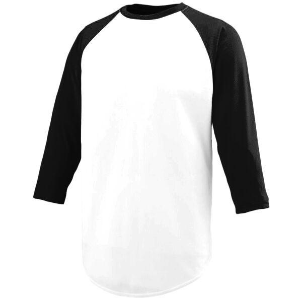 pf Augusta 1506 Youth Wicking Polyester 3/4 Raglan Sleeve T-Shirt Thumbnail