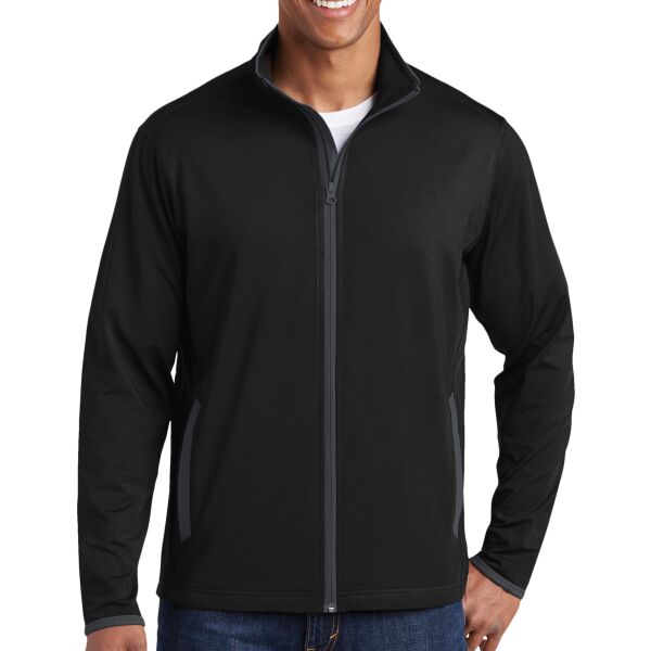 rt Sport Tek ST853 Sport Wick ® Stretch Contrast Full Zip Jacket Thumbnail