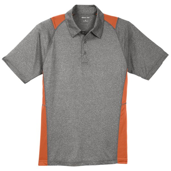 cs Sport Tek ST665 Heather Colorblock Contender ™ Polo Thumbnail