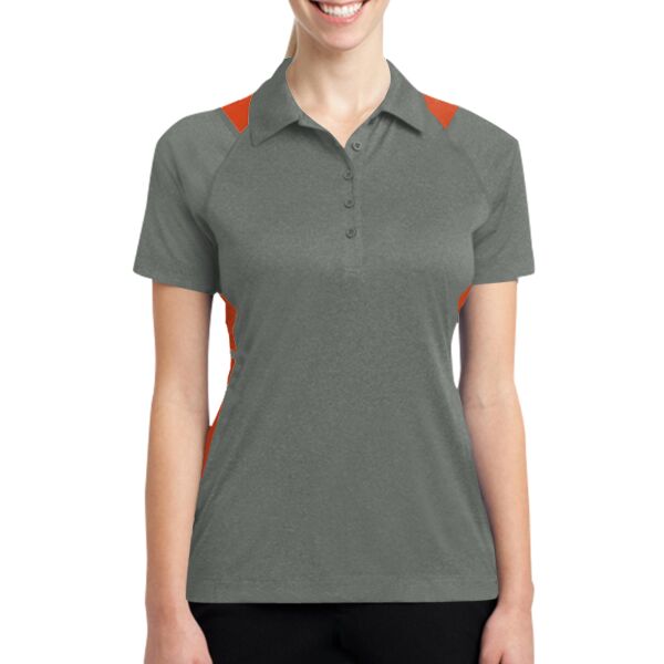 cs Sport Tek LST665 Ladies Heather Colorblock Contender ™ Polo Thumbnail