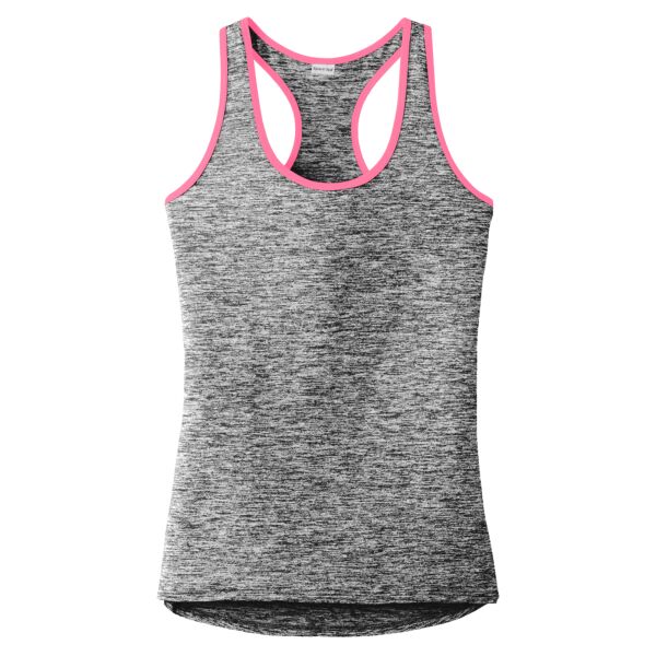 cs Sport Tek LST396  Ladies PosiCharge ® Electric Heather Racerback Tank Thumbnail