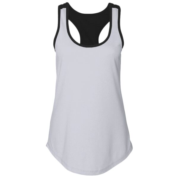 Next Level 1534 Ladies' Ideal Colorblock Racerback Tank Thumbnail