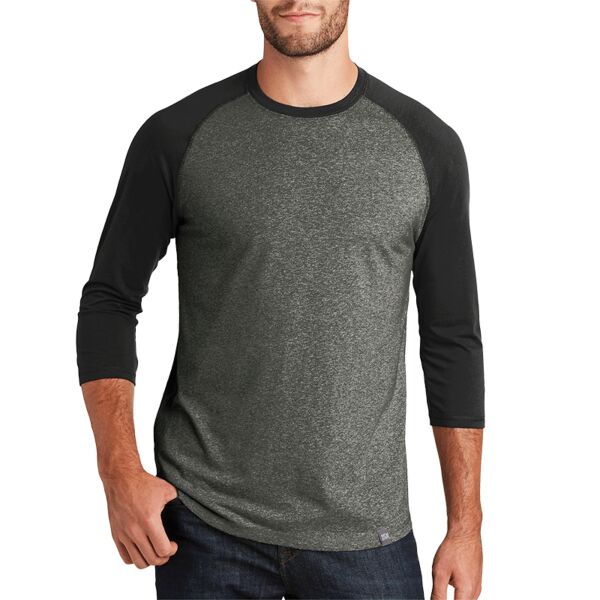 New Era NEA104 Heritage Blend 3/4 Sleeve Baseball Raglan Tee Thumbnail