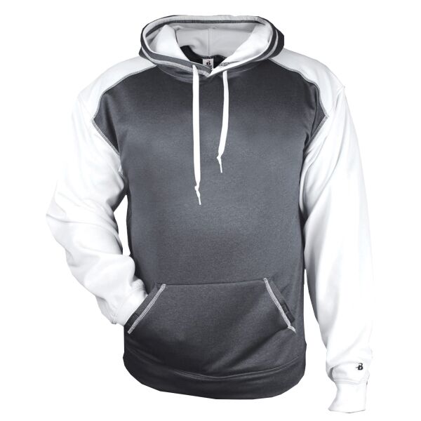 Badger 1468 Heather Performance Fleece Hooded Pullover Thumbnail