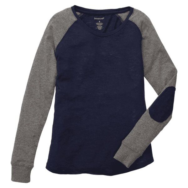 Boxercraft T66P Women's Preppy Patch Slub T-Shirt Plus Sizes Thumbnail