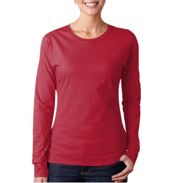 Junior-Fit Softstyle Cotton Long-Sleeve T-Shirt Thumbnail