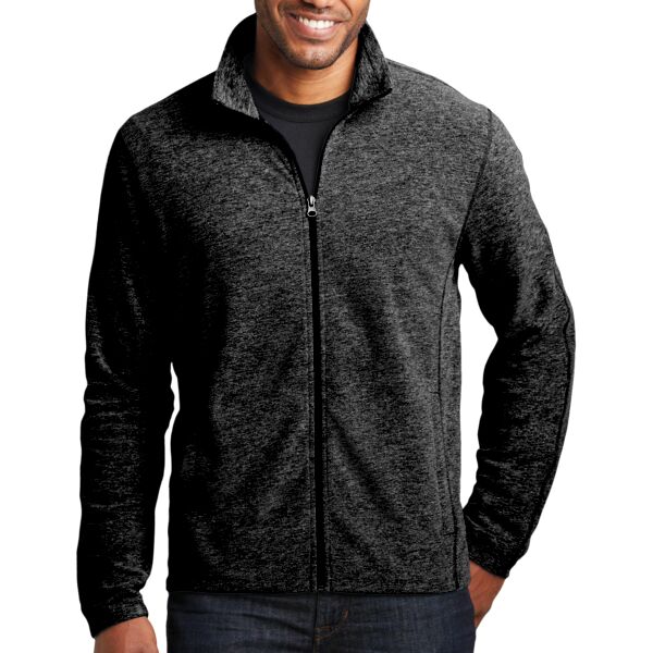 Port Authority F235 Heather Microfleece Full Zip Jacket Thumbnail