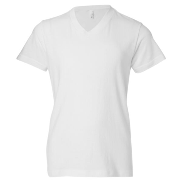 Bella 3005Y Youth Short Sleeve V-Neck Jersey Tee Thumbnail