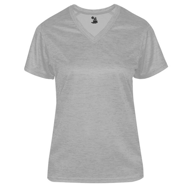 Badger 4175 Adult Tonal Blend Women's V-Neck Tee Thumbnail