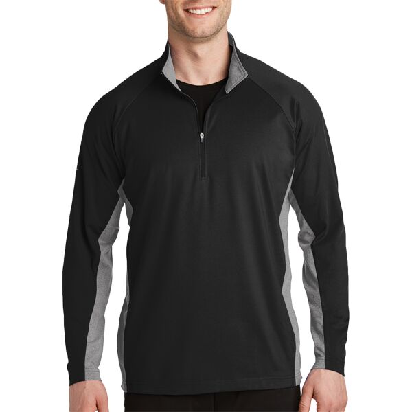 Sport Tek St854 Adult Stretch Contrast 1/2 Zip Pullover Thumbnail