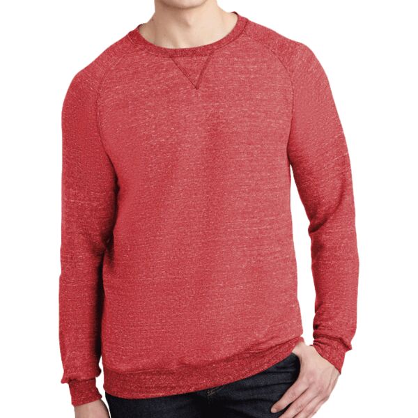 Jerzees 91MR Snow Heather French Terry Raglan Crew Thumbnail