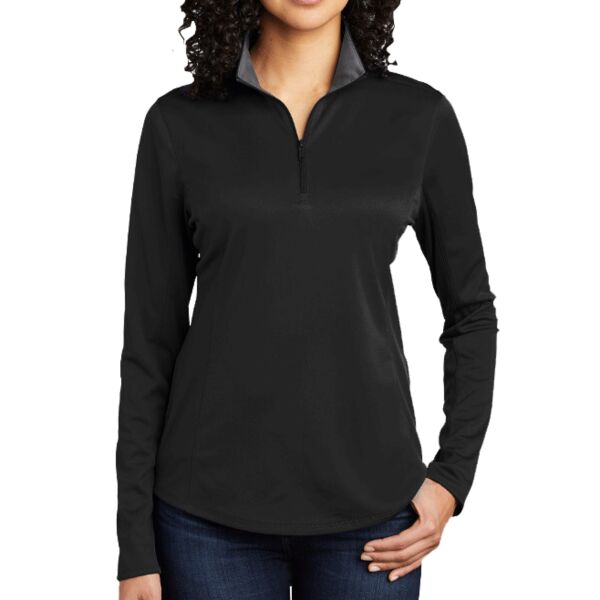 Port Authority LK584 Ladies Silk Touch ™ Performance 1/4 Zip Thumbnail
