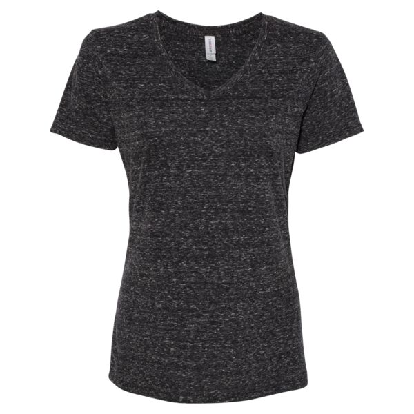 Jerzess 88WVR Women's Snow Heather Jersey V-Neck Thumbnail
