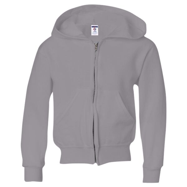 Jerzees 993BR NuBlend Youth Full-Zip Hooded Sweatshirt Thumbnail