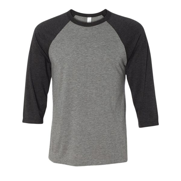 Bella 3200 Three-Quarter Sleeve Baseball T-Shirt Thumbnail