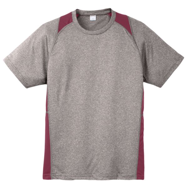Sport Tek ST361 Heather Colorblock Contender ™ Tee Thumbnail
