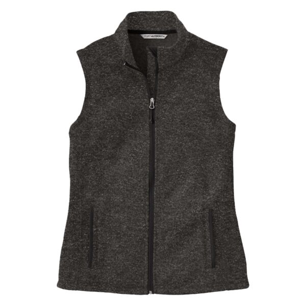 Port Authority L236 Ladies Sweater Fleece Vest Thumbnail